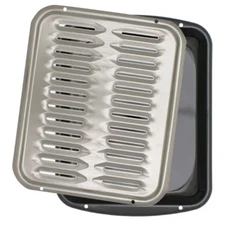 Range Kleen Air Fry Bake and Broil Pan with Chrome Grill