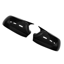 Side View Mirror Cover, 1 Pair Car Rearview Mirror Cover Cap, Glossy Black