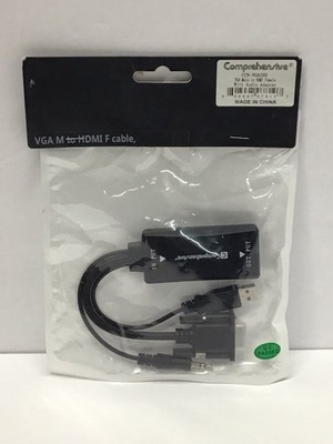 Comprehensive VGA M to HDMI F Cable with Audio Adapter CCN-VGA2HD