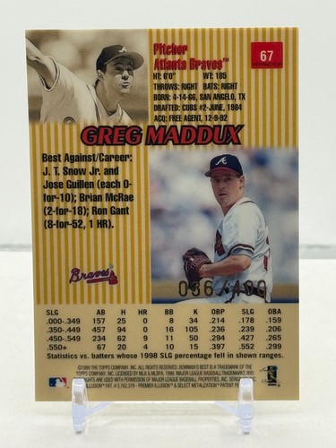 Greg Maddux singles - Inserts, parallels, serial #s, jerseys! You choose! - Picture 45 of 71