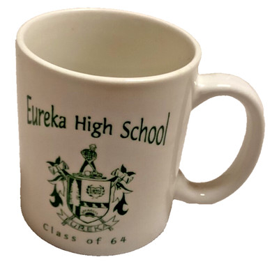 Eureka High School EHS 1964 1994 Thirty Year Reunion Mug White Green California