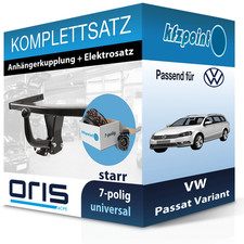 Für VW Passat Variant 2010-2015 ORIS Anhängerkupplung starr + 7polig E-Satz neu