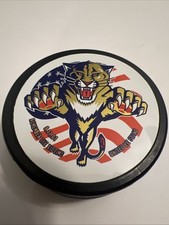 Florida Panthers-NHL-9/11 Commemorative Hockey Puck-American Flag-vintage