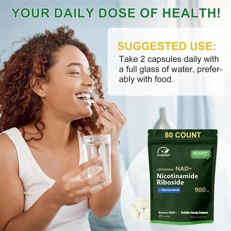 NAD+ Supplement for Anti-Aging Energy Focus & Nicotinamide Riboside Resveratrol