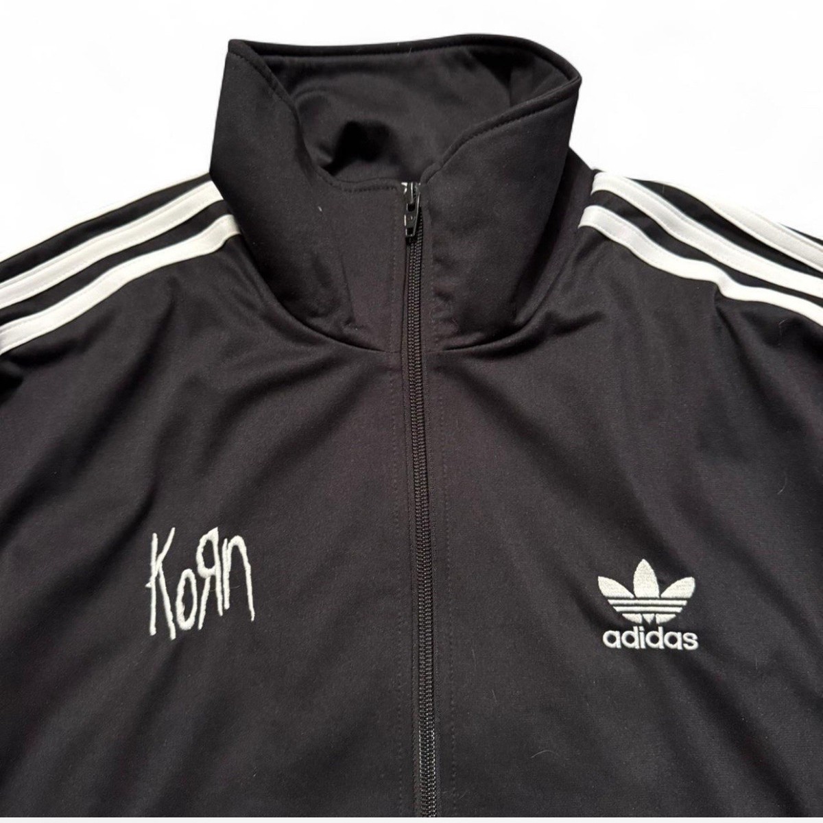 Adidas x KoRn Tracksuit Top Jacket Black & White Jonathan Davis