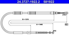 ATE Handbremsseil Seilzug Feststellbremse für TOYOTA COROLLA Liftback (E11)
