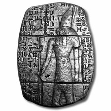 3 oz Monarch Egyptian Relic Silver Bar (New) 89.99 per troy oz