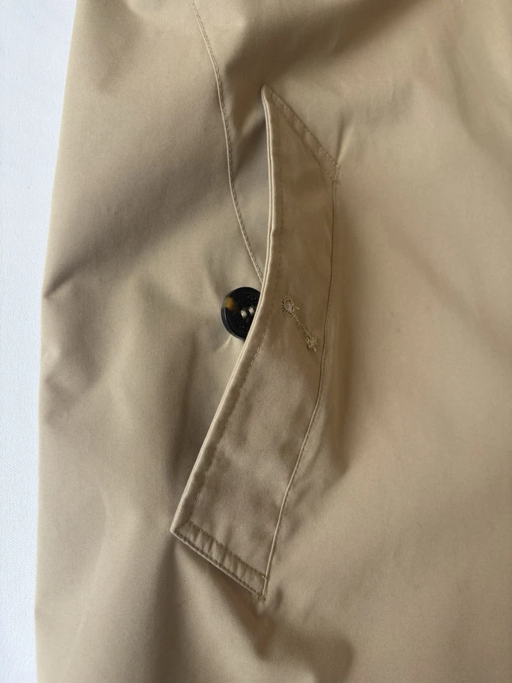 Cole Haan мужской классический стойка воротник дождевик хаки размер средний новый без ЯРЛЫКОВ - Изображение 3 из 4