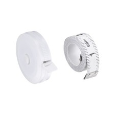 2pack 200cm Double Side Soft Retractable Measuring Tape Light Pink White