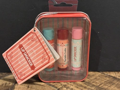 Lip Smacker Lip Balm Trio-Cookies Flavored Cute for Valentine's Day