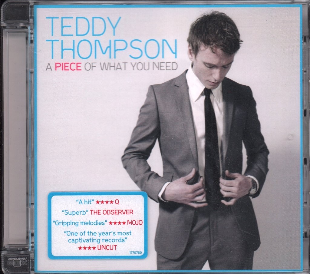 Teddy Thompson A Piece of What You Need CD Europe Verve 2008 in super jewel case