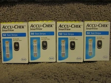 Accu-Chek SmartView Test Strips 4 Pack 50 Each Exp 2025-11-30 For Nano Meter New