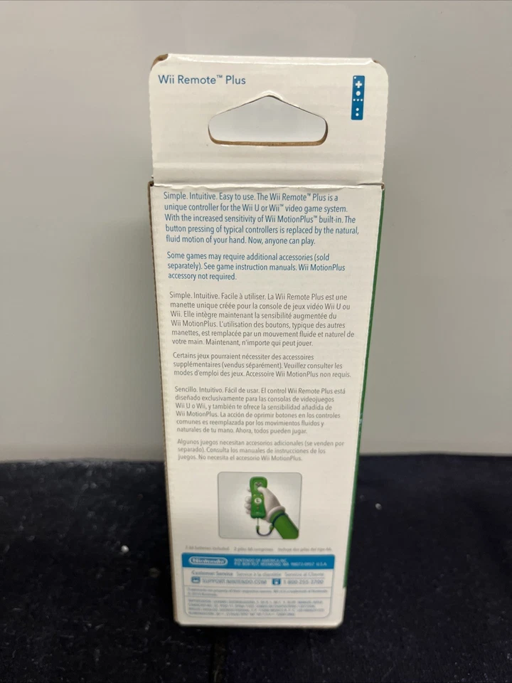 Official Wii Remote Plus Controller Nintendo Wii and Wii U (Luigi / Green) NEW - Image 2 of 2