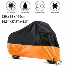 L Motorcycle Moped Bike Cover Waterproof Outdoor Rain Dust UV Storage Protector