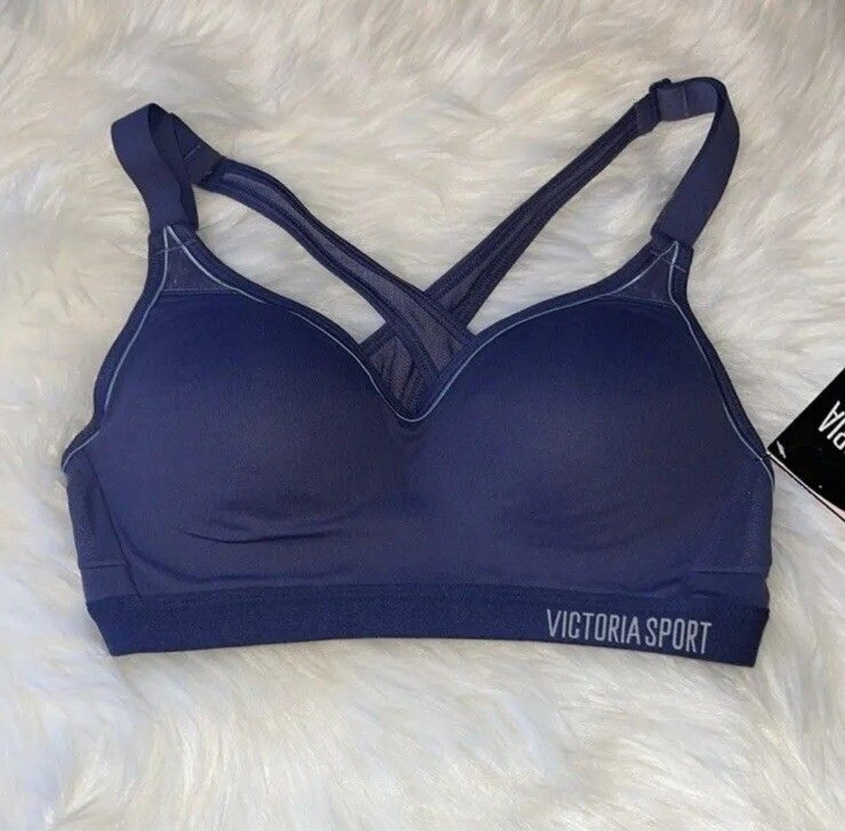 新品❤️VICTORIA'S SECRET VSX❤️紫色 Vネック スポーツブラ Victoria's Secret Sport VSX Incredible Sports Bra Maximum Support