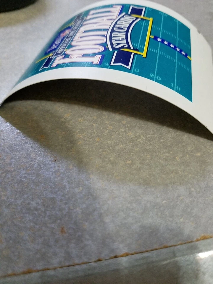 Michael Dean Perry Proof 1992 TEAM NFL STAR PLAYING CARDS SQUARED CORNERS - Image 3 of 3