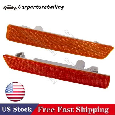 2x Side Marker Light Assembly For Dodge Challenger 15-22 Front Bumper Reflector