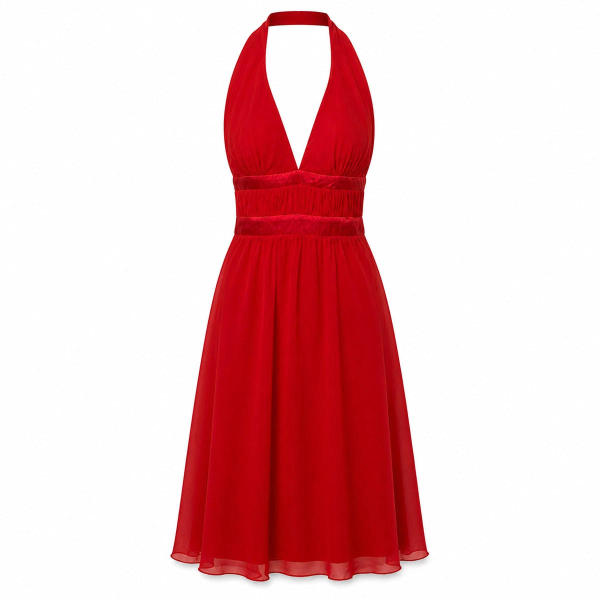 strapless open back dress BCBGMAXAZRIA Azalea Tiered Ruffle Silk Dress – Runway Catalog main image 1