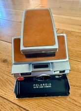 Polaroid SX-70 Land Camera Vintage Instant Folding Brown Leather