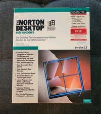 Norton Desktop for Windows 2.0, Symantec, IBM/PC, 3.5" disk, 1992.- New In Box -