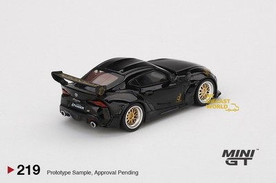 1/64 MINI GT#219 Pandem Toyota GR Supra V1.0 Black Limited Edition