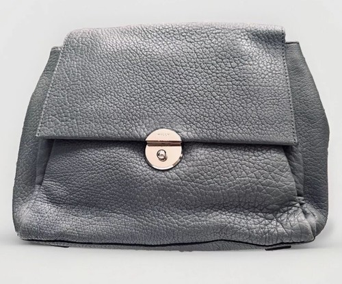 NWT Milly Gray Leather Large CrossBody/Satchel Bag $435