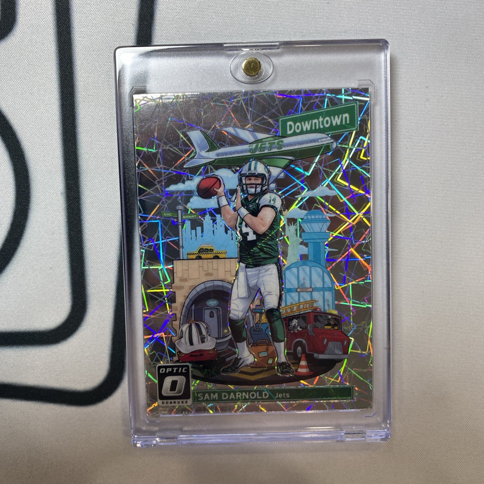 2018 Panini Donruss Optic Sam Darnold Downtown Rookie Case Hit