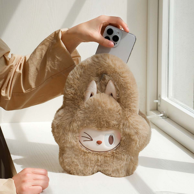 POP MART LABUBU THE MONSTERS Classic Series Plush Flower Bag Brown