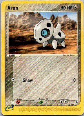 Pokémon Aron 50/109 EX Rubin & Saphir 2003 Englisch