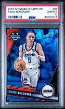 2023 BOWMAN UNIVERSITY CHROME SAPPHIRE #90 PAIGE BUECKERS PSA 10