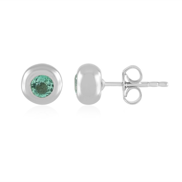 Cavill Ohrringe Damen 925 Silber Kolumbianischer Smaragd 0,30Ct Elegant-image