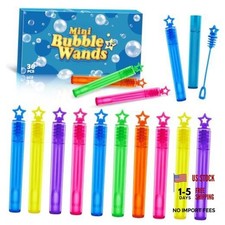36 Pcs Mini Bubble Wands for Party Favors Classroom Prizes - 36 Stars