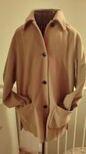 Wintermantel Damenmantel von Dino Moda In Gr. 44 Beige Wolle Kaschmir 