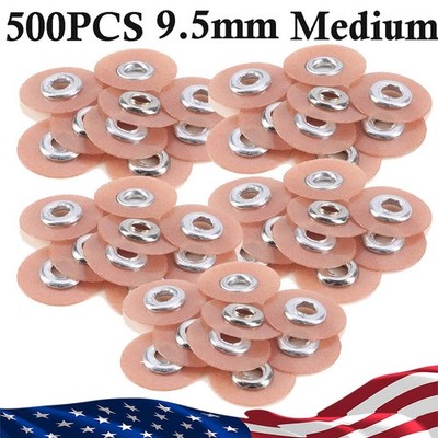 Dental SOFLEX discs Medium Composite Finishing Polishing Discs 9.5mm 500PCS