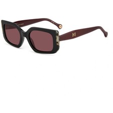 Carolina Herrera Women's Sunglasses Black Burgundy Full Rim HER-0182/S-0GUU/U1