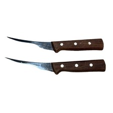 Lot of 2 Victorinox Forschner 5" Boning Knife 407-5 Wooden Handle