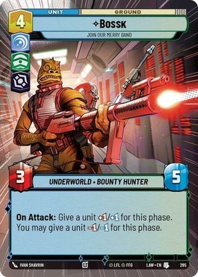 x3 Bossk - Join Our Merry Band - Hyperspace U Star Wars A Lawless Time M/NM