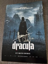Caleb Landry Jones & director Luc Besson Signed 12x18 Photo Dracula With Proof