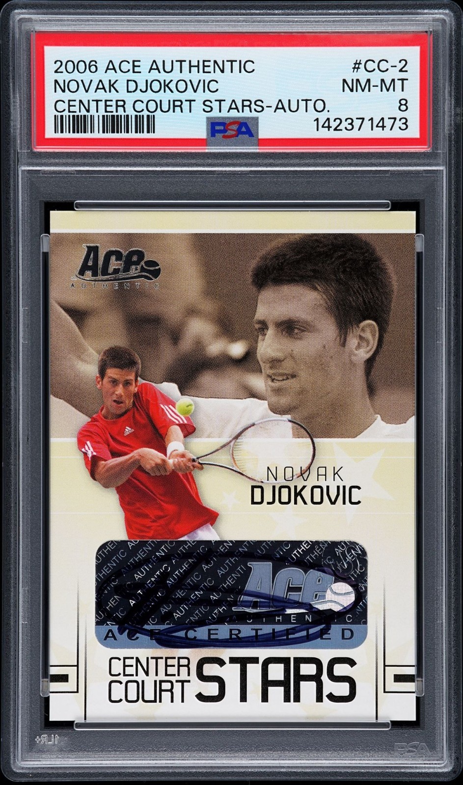 Novak Djokovic 2006 Ace Authentic Grand Slam #CC-2 Center Court