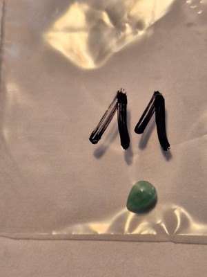 1 Smaragd, Emerald, pear facet ca. 4 x 3 mm Kolumbien transparent 11