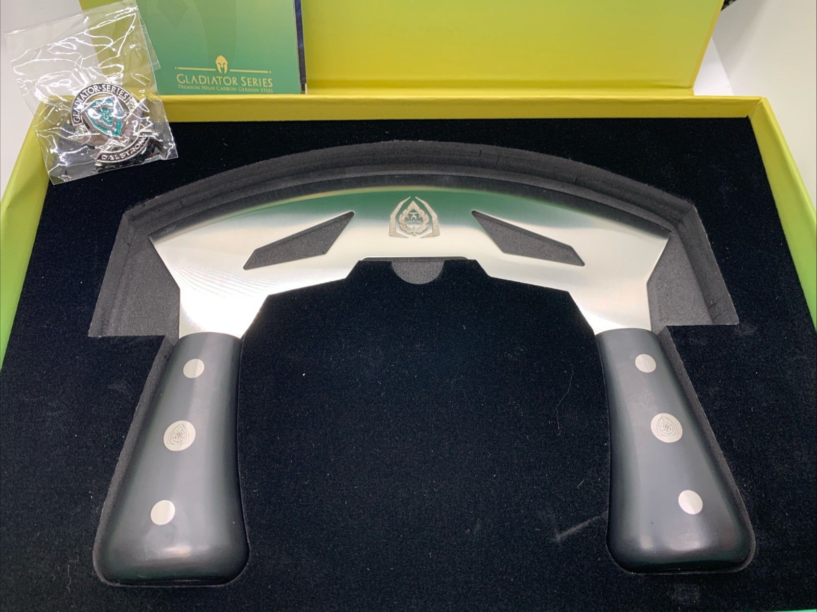 Dalstrong Gladiator Mezzaluna Mincing & Chopping Knife New