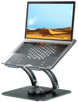 tounee verstellbarer Laptopständer für Schreibtisch, ergonomische Halterung mit 360° drehbarer...