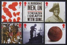 QEII 2015 1st World War (II) set, fine MNH. Sg.3711-3716