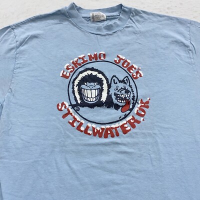 vintage 80s ESKIMO JOE S STILLWATER OKLAHOMA JUKE JOINT T-Shirt MEDIUM bar soft
