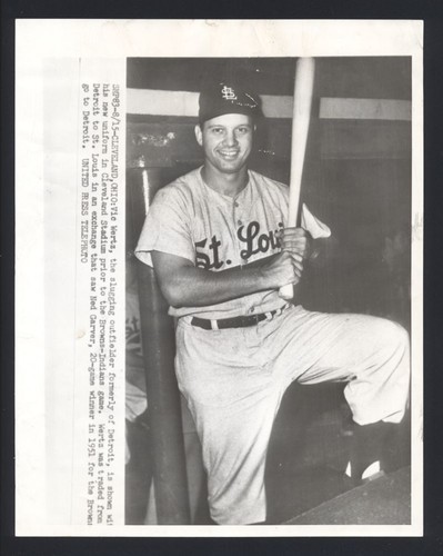 1952 St. Louis Browns VIC WERTZ Vintage Drahtfoto