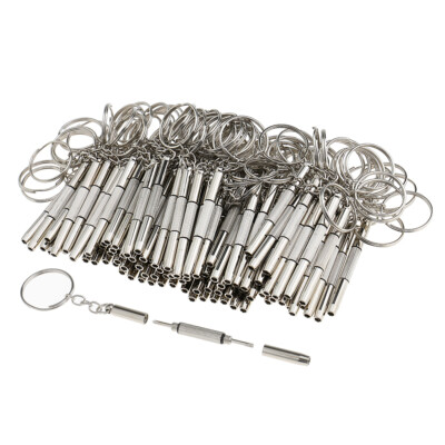 100pcs Mini 3 in 1 Brillen Sonnenbrille Schraubenzieher Kit Handyuhr