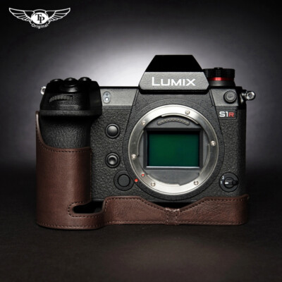 Panasonic LUMIX S1 S1R Leather Half Case Camera Retro Cover Insert TP  Handmade