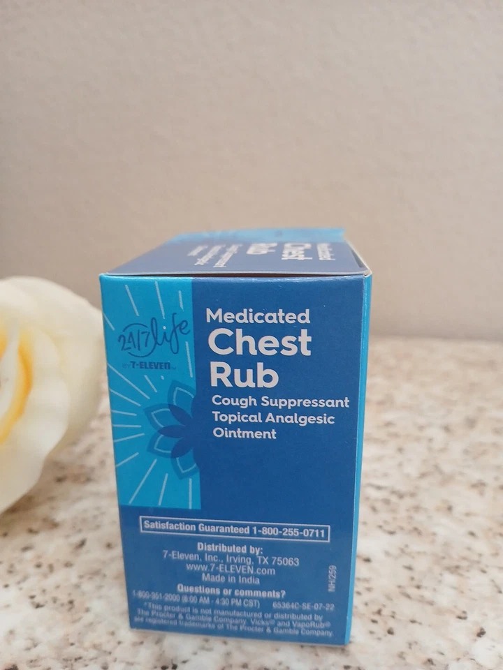  Analgésico tópico supresor de la tos para frotar el pecho medicado (1,76 OZ caducidad: 08/2025 Foto 4 de 4