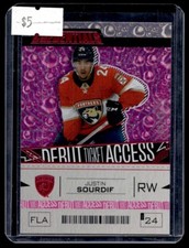2023-24 Pink Parallel Justin Sourdif RC /49 Florida Panthers #148