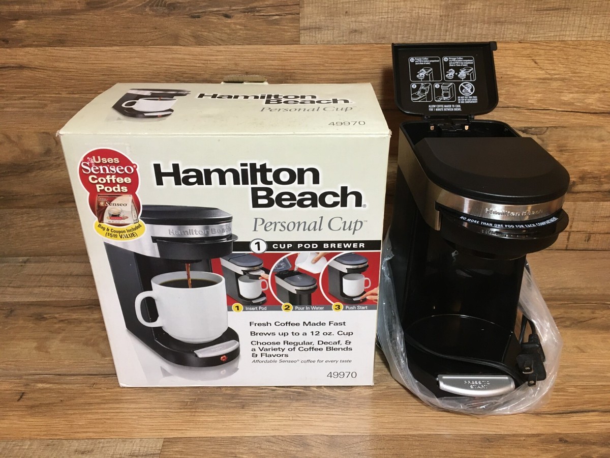 Hamilton Beach Personal Cup Cafetière #49970 Dosettes de café